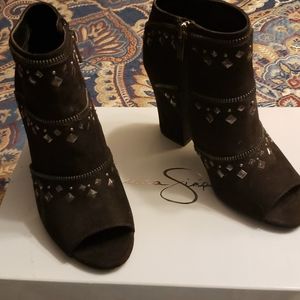 Jessica Simpson Midara Open-Toe Ankle Boots